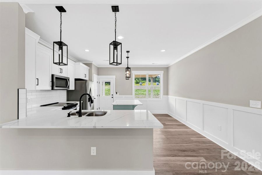 Furnished interior view inside a new home in , Albemarle (Image 15).