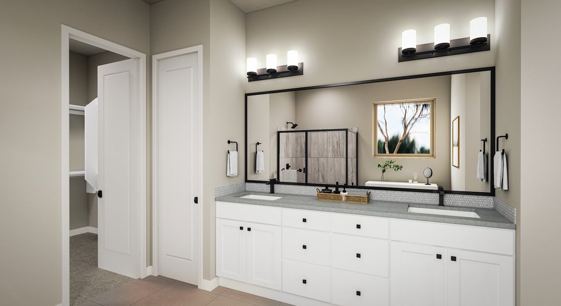 Representative furnished interior of a home built from the Dahlia Plan 5006 by Tri Pointe Homes in Soleo, San Tan Valley (Image 10).