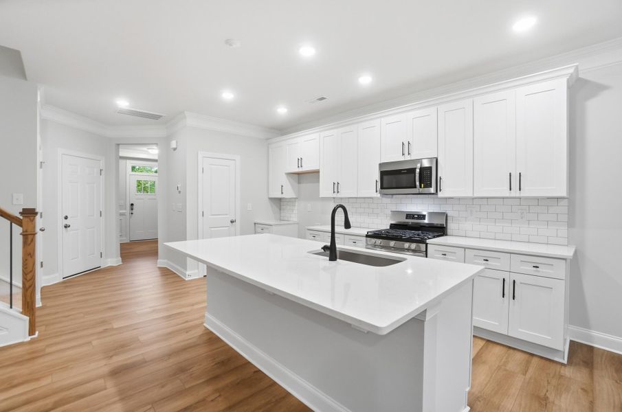 Furnished interior view inside a new home in Harrisburg Village Townhomes, Harrisburg (Image 8).