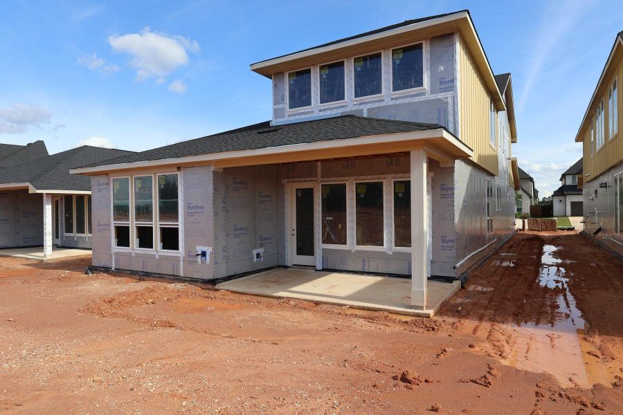 In-progress construction of a new home in Clopton Farms, Montgomery, TX (Image 5).