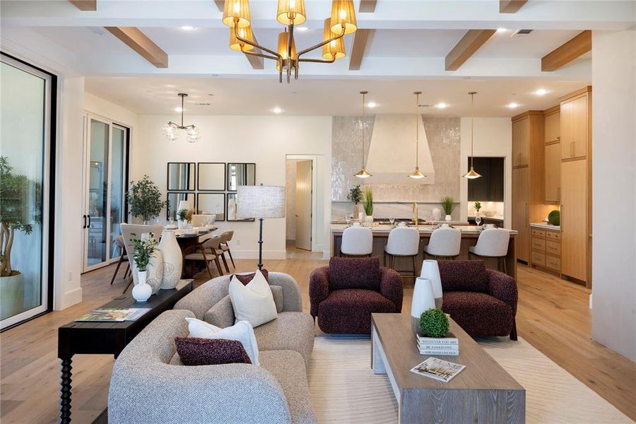 Furnished interior view inside a new home in , Southlake (Image 14). Furnished interior view inside a new home in , Southlake (Image 14).