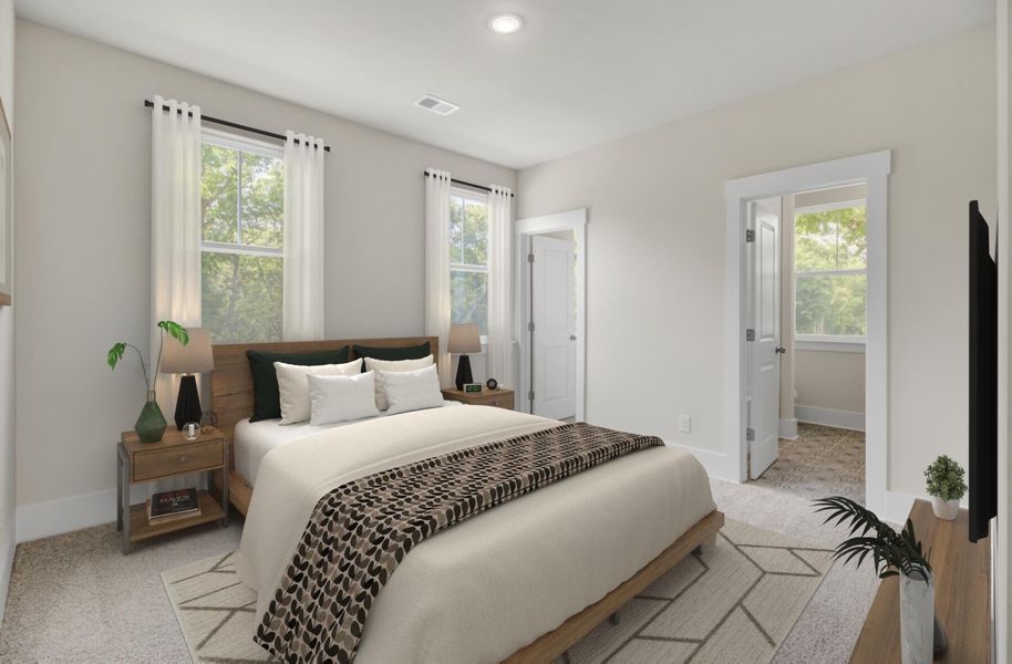 Furnished interior view inside a new home in Indigo Grove Single Family Homes, Johns Island (Image 38).