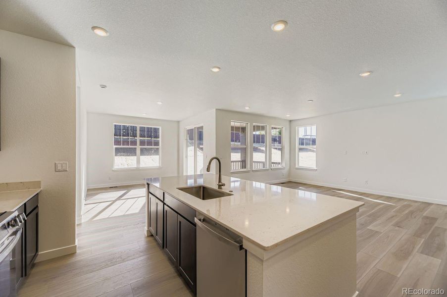 Furnished interior view inside a new home in Newlin Crossing: The Monarch Collection, Parker (Image 7). Furnished interior view inside a new home in Newlin Crossing: The Monarch Collection, Parker (Image 7).