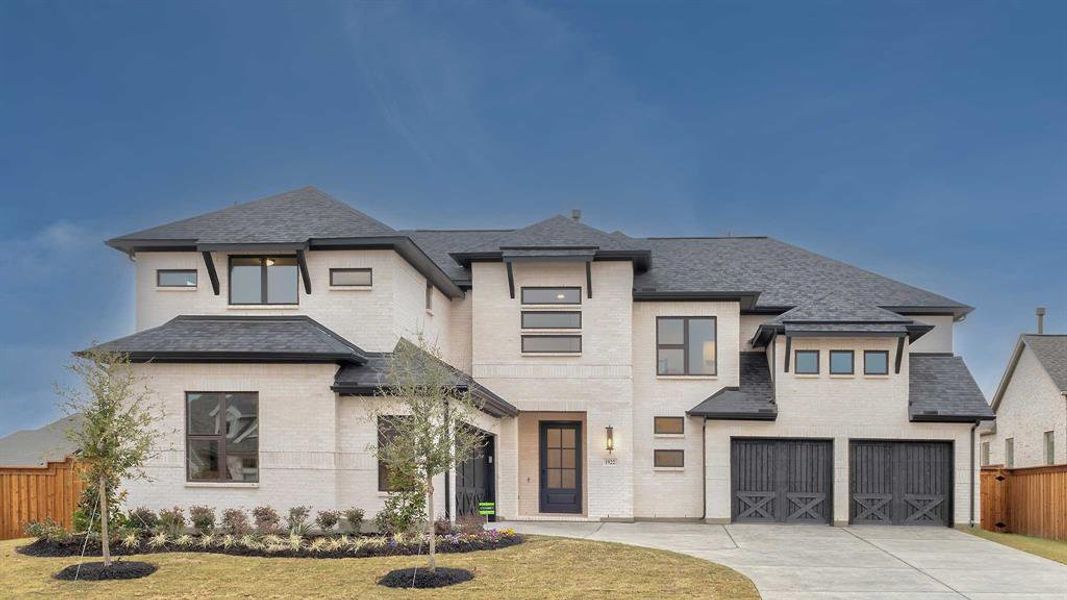 Front exterior of a new home in Terraces, Rockwall, TX, highlighting curb appeal (Image 1). Front exterior of a new home in Terraces, Rockwall, TX, highlighting curb appeal (Image 1).