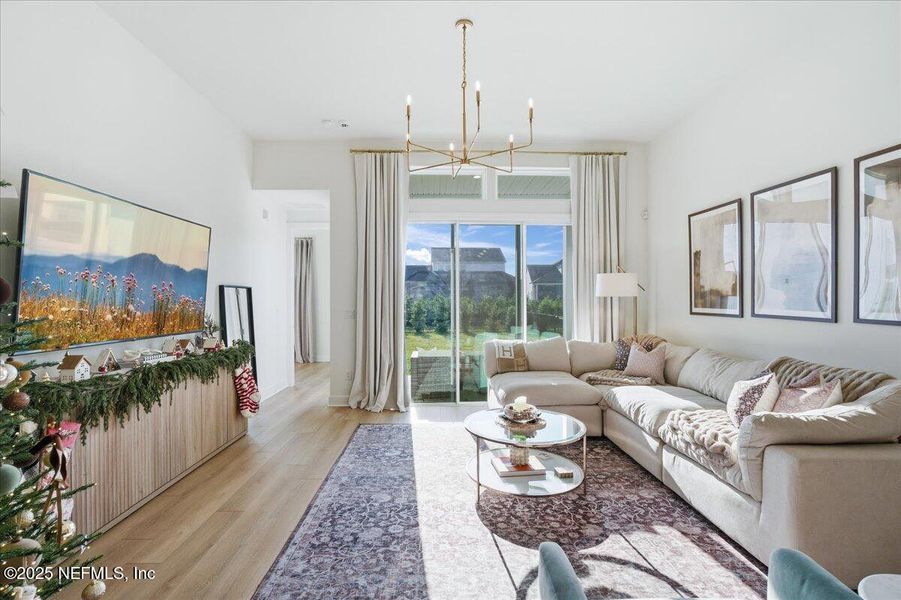 Furnished interior view inside a new home in , Jacksonville (Image 48).