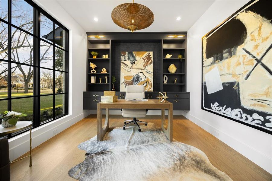 Furnished interior view inside a new home in , Dallas (Image 26).