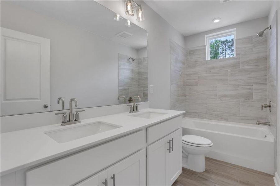 Furnished interior view inside a new home in Easton Walk, Lawrenceville (Image 11). Furnished interior view inside a new home in Easton Walk, Lawrenceville (Image 11).