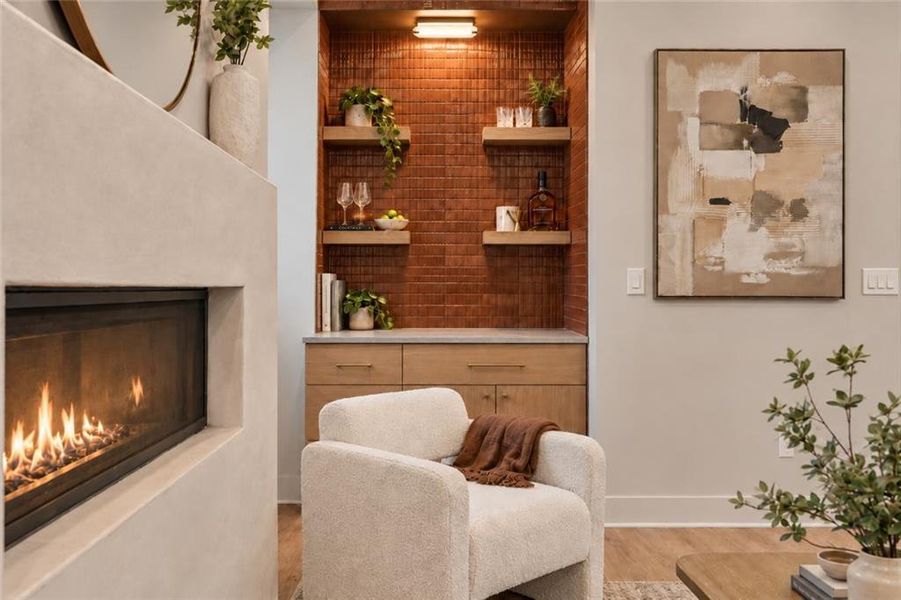 Furnished interior view inside a new home in , Atlanta (Image 25).