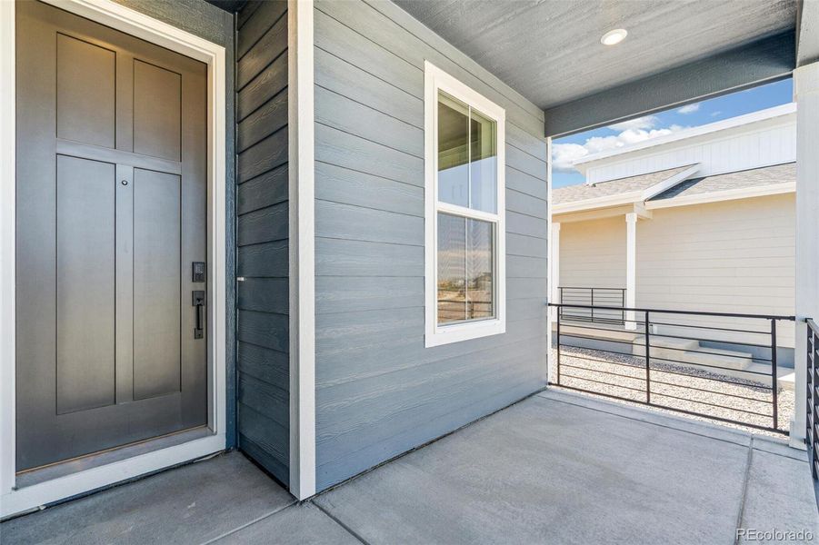 Exterior details and patio area of a home in Legato, Commerce City (Image 3).