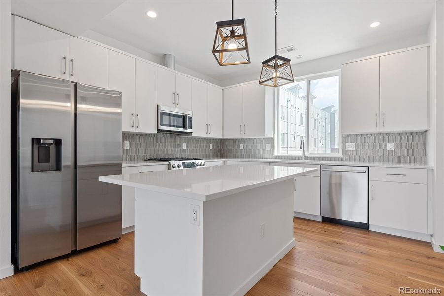 Actual kitchen of unit 21