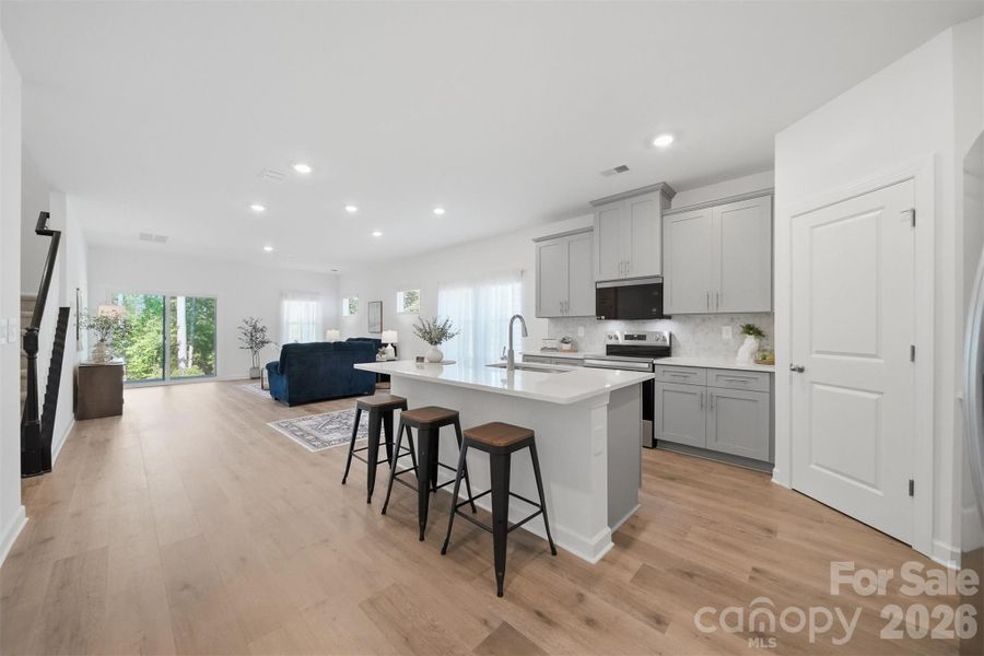 Furnished interior view inside a new home in , Newton (Image 12).