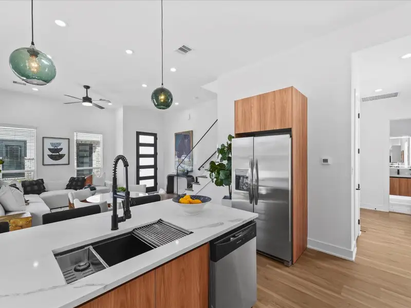 Furnished interior view inside a new home in , Houston (Image 13).