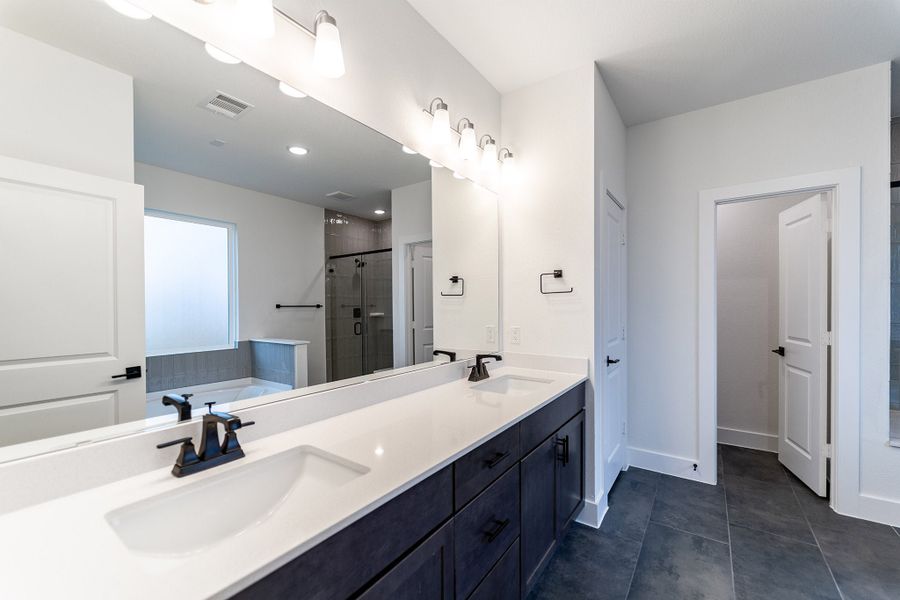 Furnished interior view inside a new home in Lariat, Liberty Hill (Image 9).