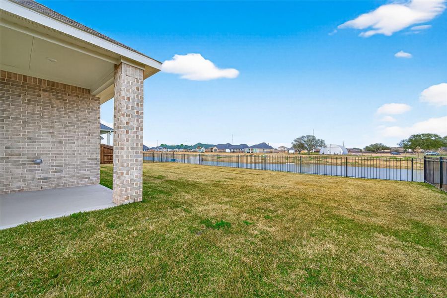 Exterior details and patio area of a home in Arabella on the Prairie, Richmond (Image 29).