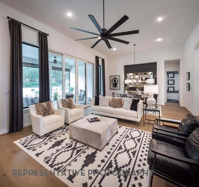 Furnished interior view inside a new home in Sandbrock Ranch, Aubrey (Image 17).