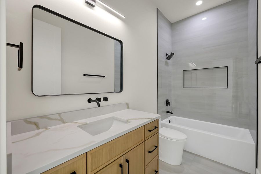 Furnished interior view inside a new home in , Willis (Image 39).