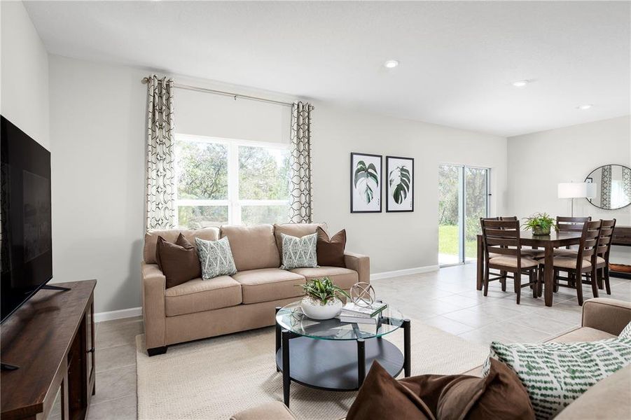 Furnished interior view inside a new home in Lakeside Preserve, Lakeland (Image 6).