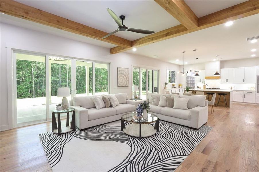 Furnished interior view inside a new home in , Newnan (Image 16).