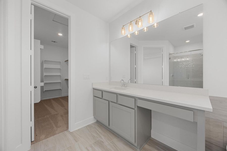 Furnished interior view inside a new home in Parmer Ranch - 40', Georgetown (Image 11).