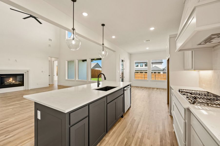 Furnished interior view inside a new home in Parks of Aledo, Aledo (Image 8).