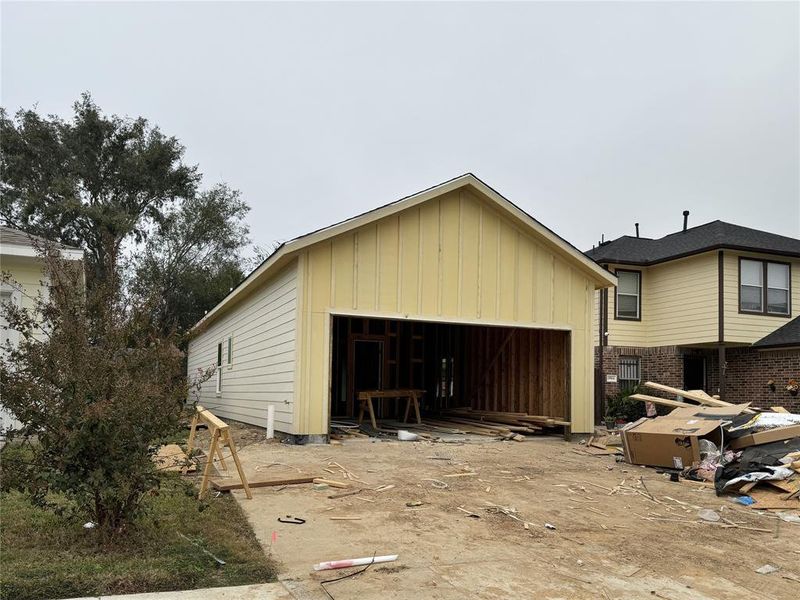 Front Elevation. Home in framing Stage, photos taken on photos taken on 11/27/24.