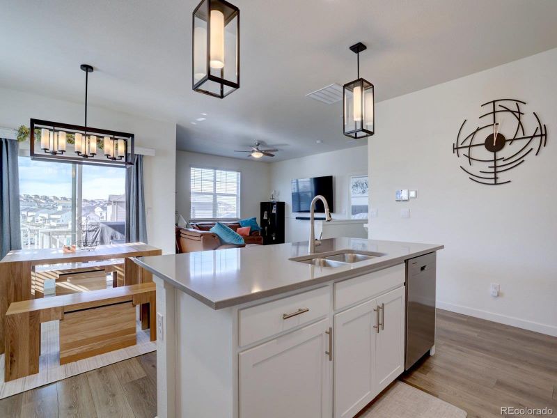 Furnished interior view inside a new home in Crystal Valley Pine Ridge, Castle Rock (Image 15).