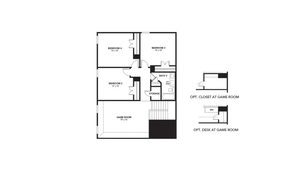 2D floor plan layout of this home in Cielo, Conroe, TX (Image 3).