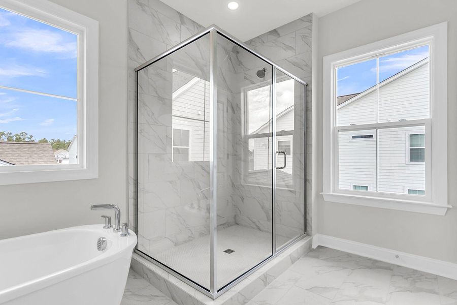 Furnished interior view inside a new home in Tidewater at Lakes of Cane Bay, Summerville (Image 18).