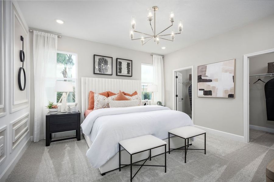 Representative furnished interior of a home built from the Maple by Risewell Homes in Cypress Bluff, Groveland (Image 10). Representative furnished interior of a home built from the Maple by Risewell Homes in Cypress Bluff, Groveland (Image 10).