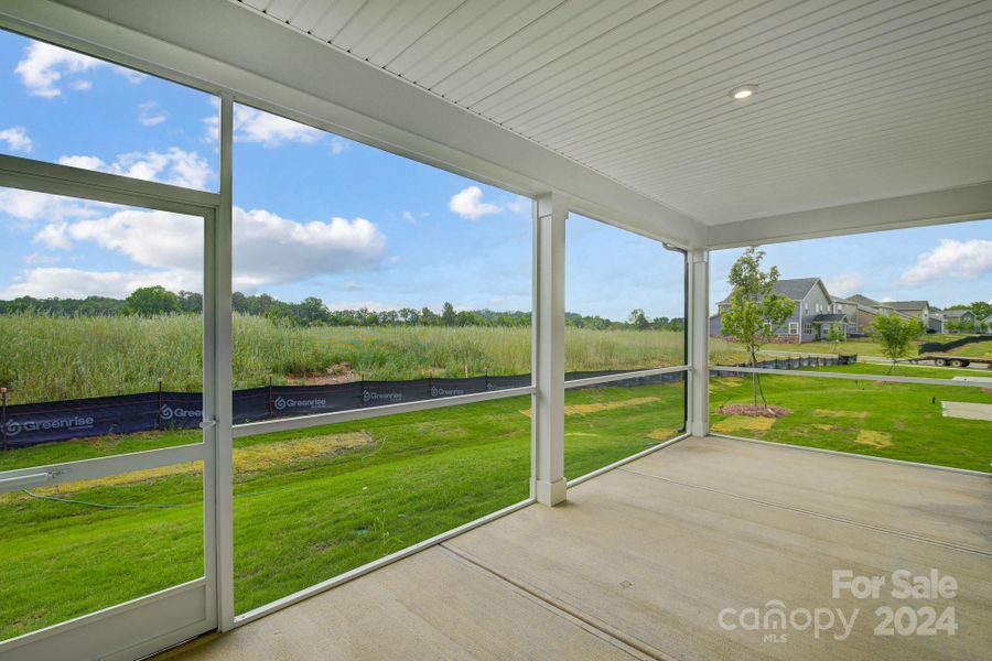 Representative screened in porch