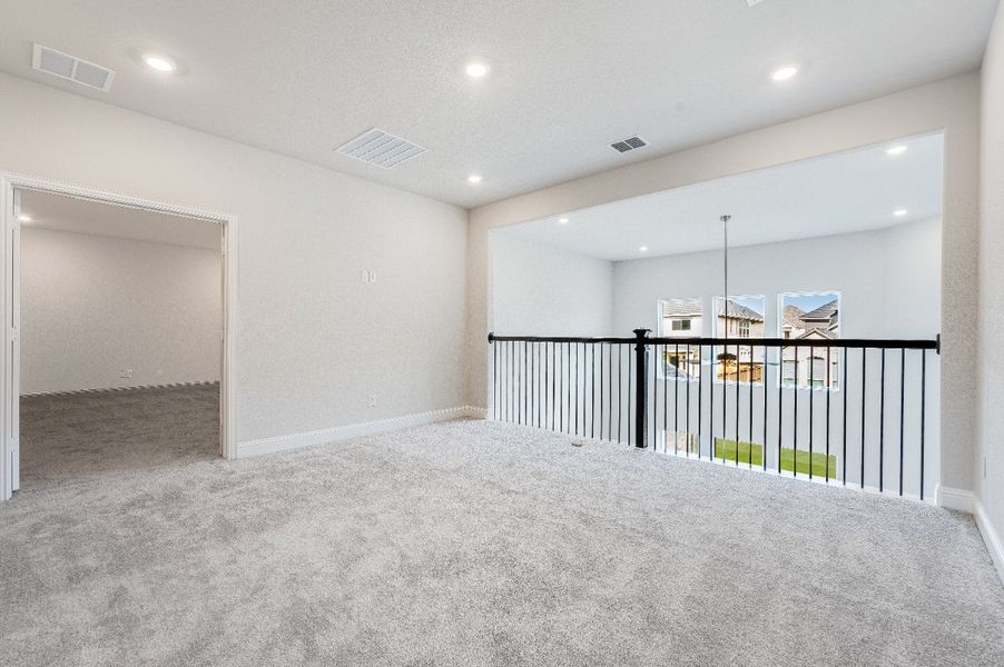 Representative unfurnished interior of a home built from the Amber by Taylor Morrison in Highland Lakes 60s, McKinney (Image 15). Representative unfurnished interior of a home built from the Amber by Taylor Morrison in Highland Lakes 60s, McKinney (Image 15).