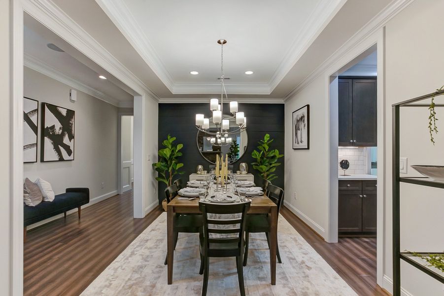 Representative furnished interior of a home built from the Ashton by Keystone Homes NC in Weybridge, Burlington (Image 13).
