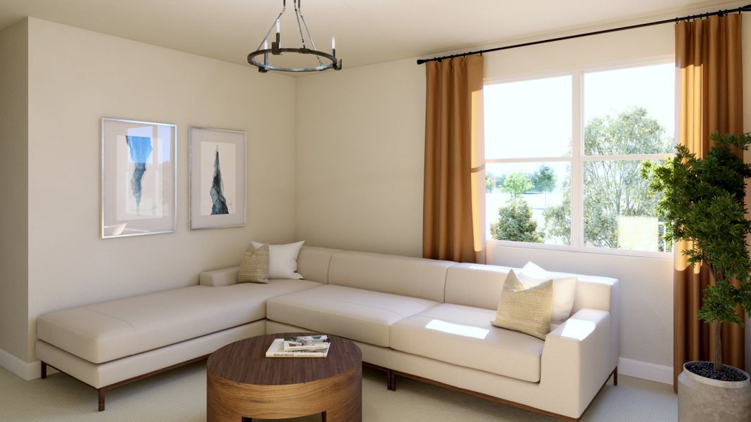 Representative furnished interior of a home built from the Splendor by Risewell Homes in Spring Walk at The Junction, Debary (Image 8).