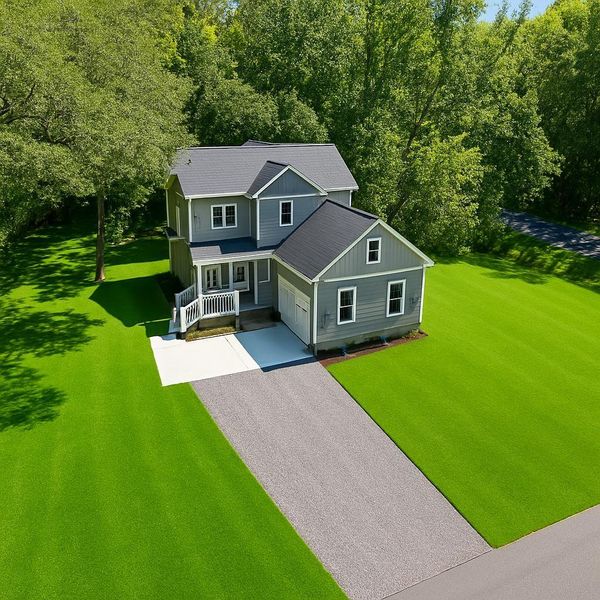 Front exterior of a new home in , Meggett, SC, highlighting curb appeal (Image 7).