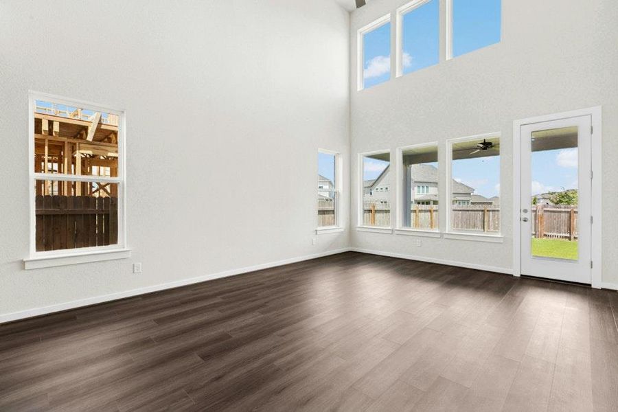 Spacious, unfurnished interior of a new home in Santa Rita Ranch, Liberty Hill (Image 18). Spacious, unfurnished interior of a new home in Santa Rita Ranch, Liberty Hill (Image 18).