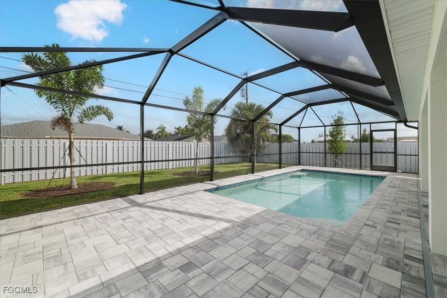 Exterior details and patio area of a home in Cape Coral, Cape Coral (Image 22).