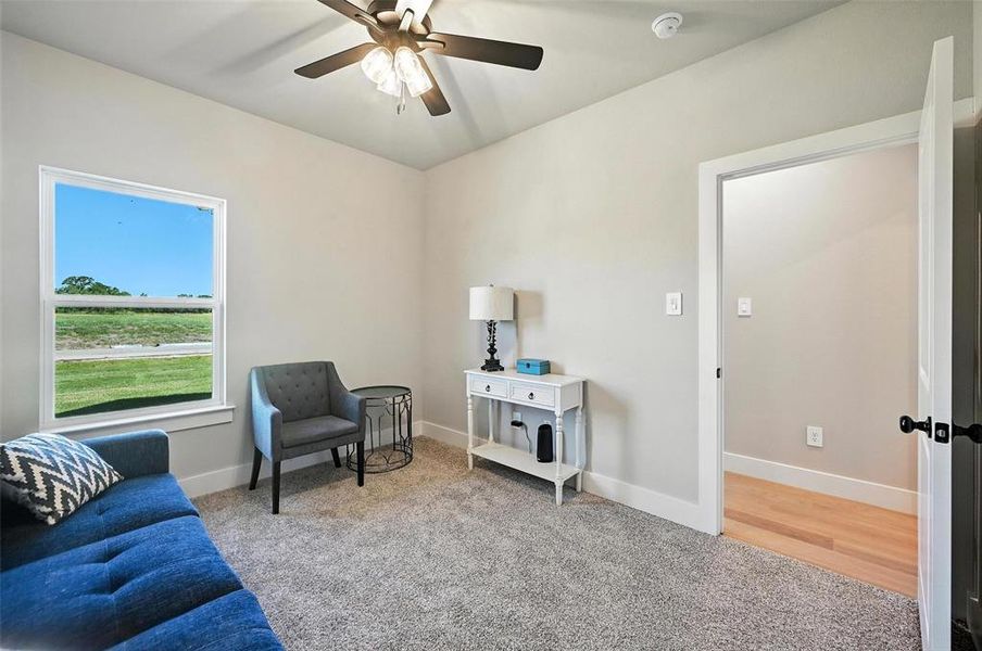 Furnished interior view inside a new home in Silver Sage Farm, Weatherford (Image 29). Furnished interior view inside a new home in Silver Sage Farm, Weatherford (Image 29).