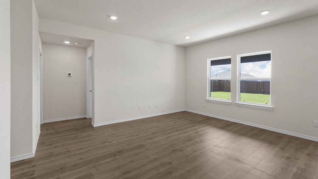 Representative unfurnished interior of a home built from the Bellvue by D.R. Horton in Corsicana Commons, Corsicana (Image 22). Representative unfurnished interior of a home built from the Bellvue by D.R. Horton in Corsicana Commons, Corsicana (Image 22).