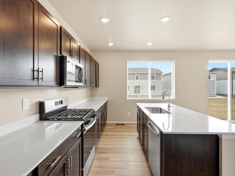 Furnished interior view inside a new home in Meridian Ranch, Peyton (Image 6).