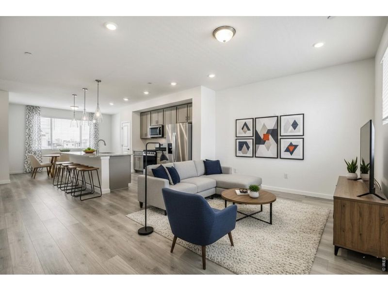 Furnished interior view inside a new home in , Fort Collins (Image 9). Furnished interior view inside a new home in , Fort Collins (Image 9).