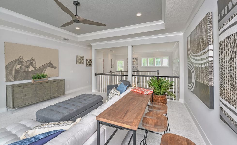 Furnished interior view inside a new home in Middlebourne, St. Johns (Image 34). Furnished interior view inside a new home in Middlebourne, St. Johns (Image 34).