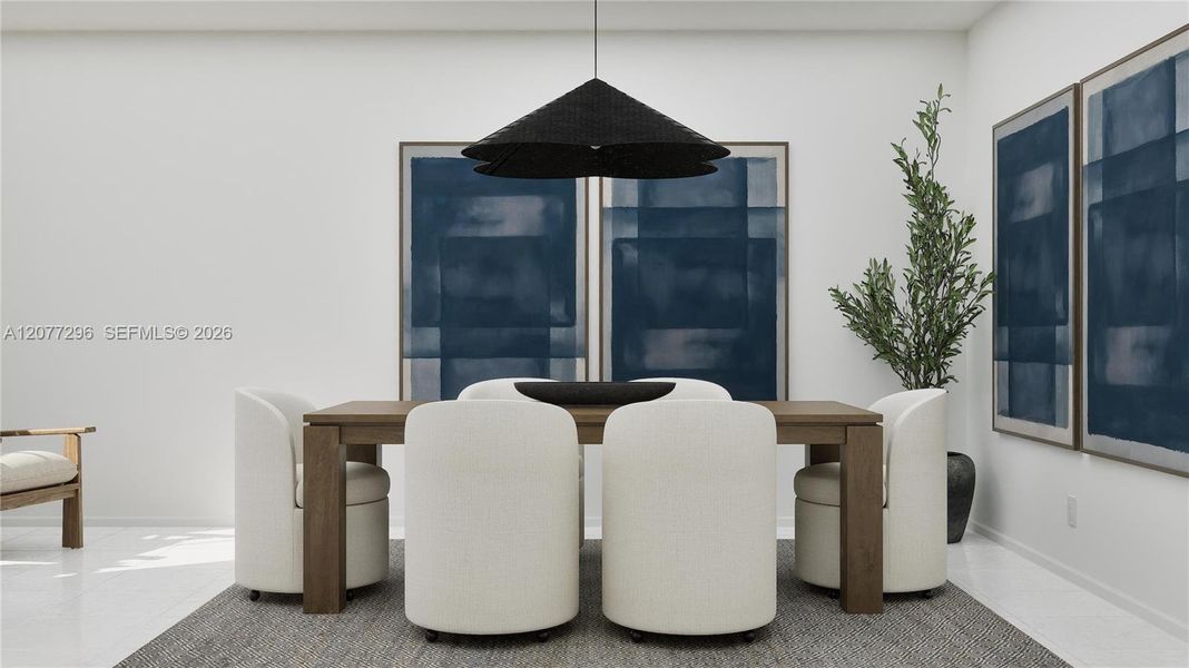 Furnished interior view inside a new home in , Florida City (Image 13). Furnished interior view inside a new home in , Florida City (Image 13).