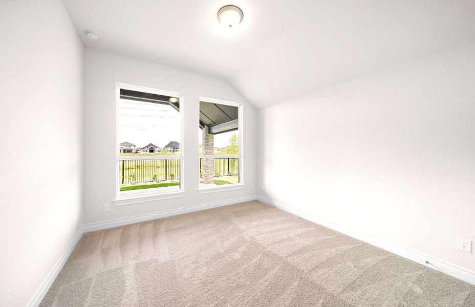 Spacious, unfurnished interior of a new home in Bridgeland 60′, Cypress (Image 45).
