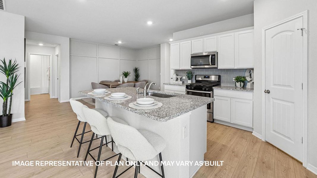 Furnished interior view inside a new home in Carillon, Manor (Image 12).