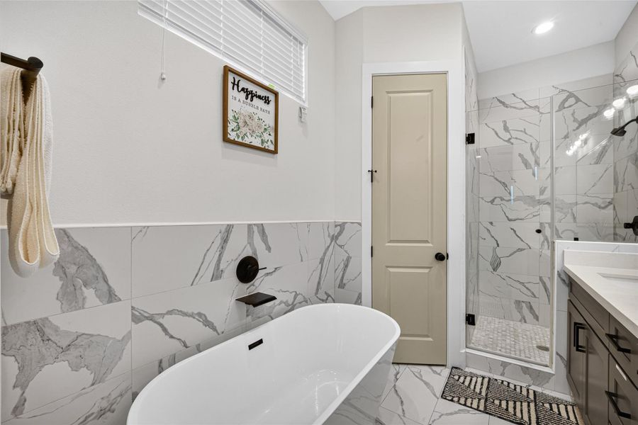Furnished interior view inside a new home in , Houston (Image 42).