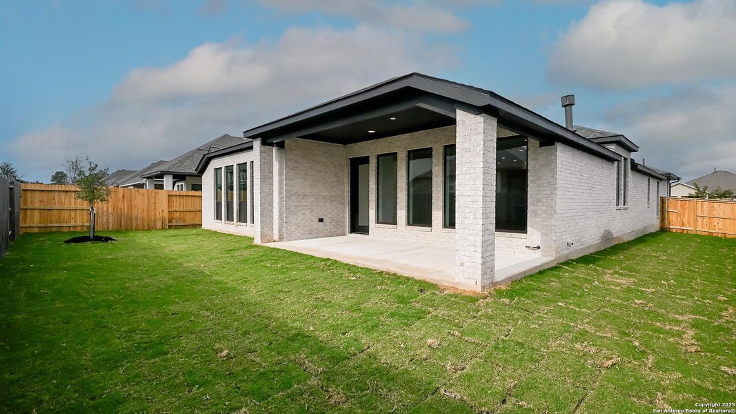 Exterior details and patio area of a home in Veramendi 60', New Braunfels (Image 16). Exterior details and patio area of a home in Veramendi 60', New Braunfels (Image 16).