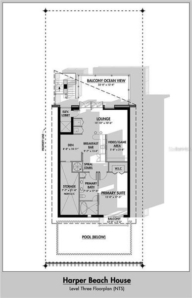 2D floor plan layout of this home in , New Smyrna Beach, FL (Image 7).