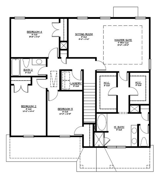 2D floor plan layout of this home in McAllister Pointe, Richmond Hill, GA (Image 4).