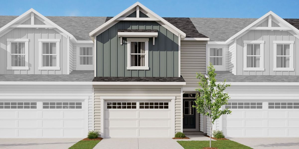 Representative exterior photo of a completed home built from the Bryce by Mattamy Homes in Magnolia Park Townes, Garner, NC (Image 2).