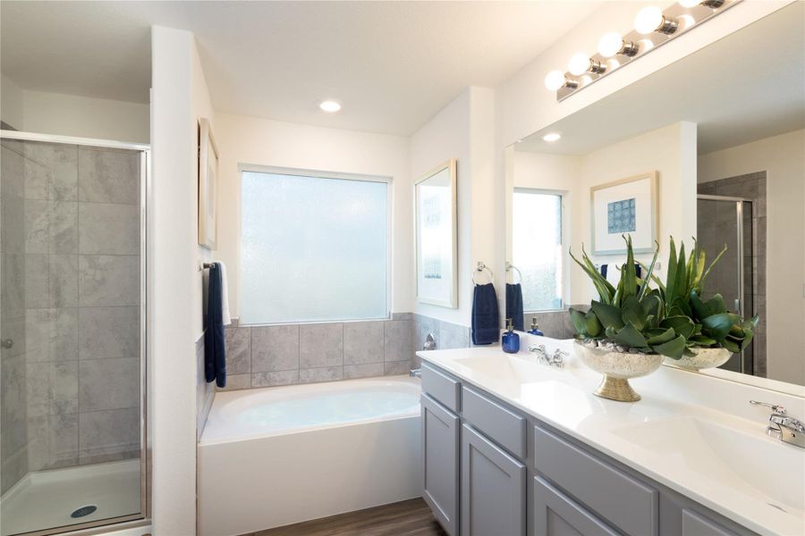 Furnished interior view inside a new home in Plum Creek North, Kyle (Image 5).